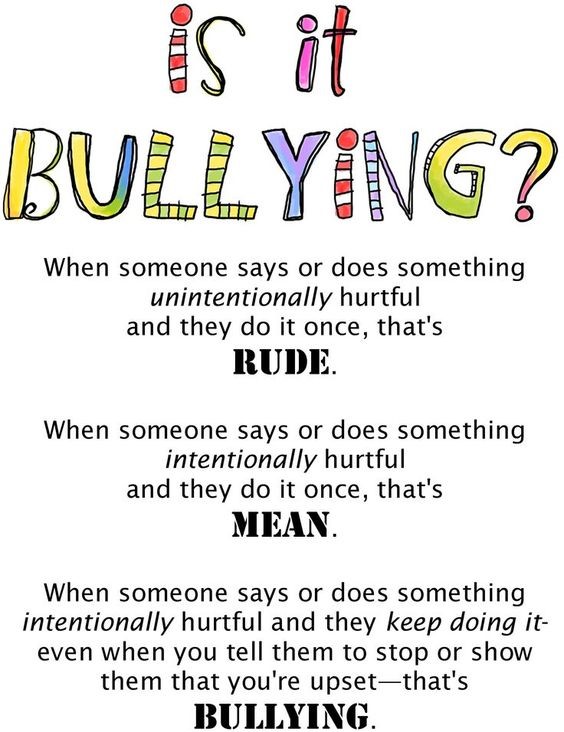 Is it bullying?  answers to this question